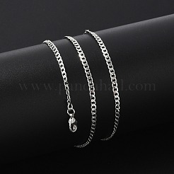Brass Curb Chains Necklaces for Women&nbsp;NJEW-D302-39P