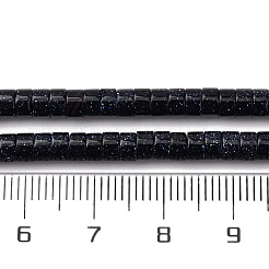 Synthetic Blue Goldstone Beads Strands&nbsp;G-H230-73
