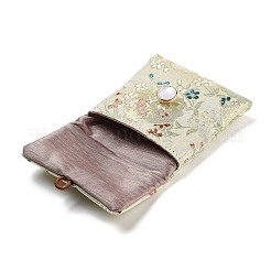 Flower Print Cloth Jewelry Storage Bags&nbsp;ABAG-A009-04A
