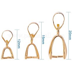 Brass Ice Pick Pinch Bails&nbsp;KK-PH0034-03