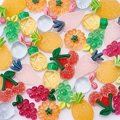 96Pcs 8 Style Transparent Resin Cabochons&nbsp;CRES-NB0001-26
