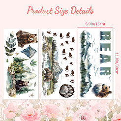 3 Sheets 3 Styles PVC Waterproof Decorative Stickers&nbsp;DIY-WH0404-121