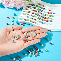 Picasso Baking Paint Glass Seed Beads&nbsp;SEED-TA0001-61B