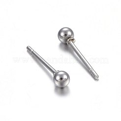 Tarnish Resistant 304 Stainless Steel Stud Earrings&nbsp;EJEW-P161-01P