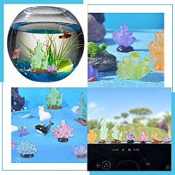 28Pcs 14 Styles Resin Marine Organism Display Decorations&nbsp;RESI-CJ0004-72