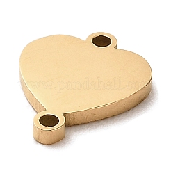 Ion Plating(IP) 304 Stainless Steel Love Connector Charms&nbsp;STAS-E199-09G
