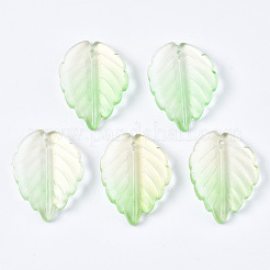 Spray Painted Glass Pendants&nbsp;GLAA-N042-004