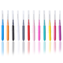 60Pcs 12 Colors Plastic Cleaning Brushes&nbsp;AJEW-CN0004-01