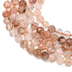Natural Copper Rutilated Quartz Beads Strands&nbsp;G-P629-A01-02