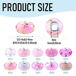 100Pcs 10 Styles Resin European Beads&nbsp;RPDL-TA0001-14