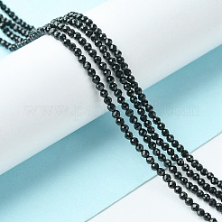 Natural Black Tourmaline Beads Strands&nbsp;X-G-F748-Y01-01