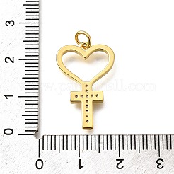 Brass Micro Pave Cubic Zirconia Pendants&nbsp;KK-B128-11G-01