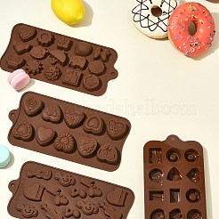 4Pcs 4 Styles Chocolate DIY Silicone Mold&nbsp;DIY-CJ0006-33