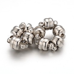Brass Magnetic Clasps with Loops&nbsp;KK-H361-N