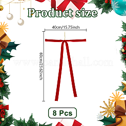 8Pcs Velvet Garment Accessdories&nbsp;HJEW-MA00039