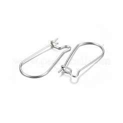 316L Stainless Steel Hoop Earrings&nbsp;X-STAS-P210-28P
