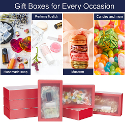 Transparent PVC Window Drawer Display Boxes with Paper Packing Box&nbsp;CON-WH0084-63