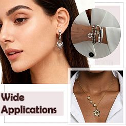 24Pcs 8 Styles Alloy Crystal Rhinestone Pendants&nbsp;FIND-FS0005-41