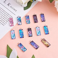 10Pairs 10 Style Bohemian Style Glass Pendants&nbsp;STAS-SZ0003-09