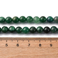 Natural Fuchsite Beads Strands&nbsp;G-K393-A02-6mm