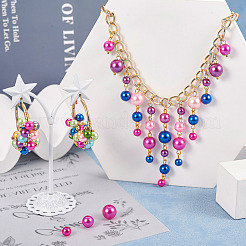 540Pcs 27 Style Spray Painted ABS Plastic Imitation Pearl Beads&nbsp;OACR-TA0001-18