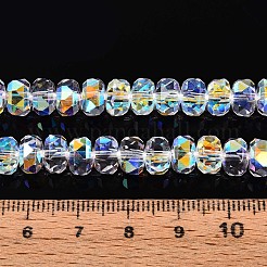Electroplate Transparent Glass Beads Strands&nbsp;EGLA-N022-04A-D21