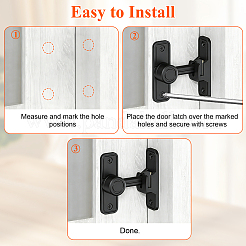Zinc Alloy Flip Latch Door Lock Set&nbsp;FIND-WH0051-262EB