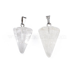 Cone/Spike/Pendulum Natural Quartz Crystal Pendants&nbsp;G-R278-84
