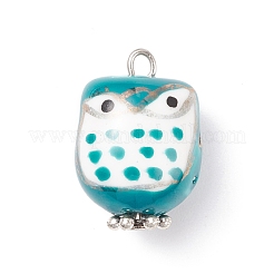 Hand Painted Owl Shape Porcelain Pendants&nbsp;PALLOY-JF01528