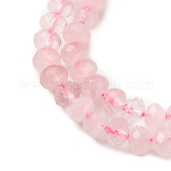Natural Rose Quartz Beads Strands&nbsp;G-D320-B06-4x3mm