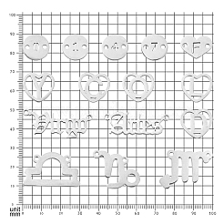 15Pcs Stainless Steel Pendants&nbsp;STAS-CJ0002-19