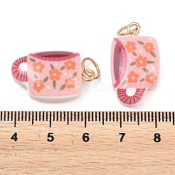 Printed Opaque Acrylic Pendants&nbsp;SACR-P036-01G-G