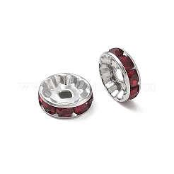 304 Stainless Steel Rhinestone Spacer Beads&nbsp;RB-CBA18B7-01P-05