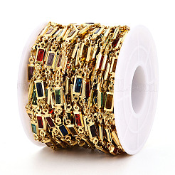 Brass Rectangle Link Chains&nbsp;CHC-N023-03E-G
