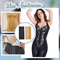 2Pcs 2 Colors Polyester Women's 3 Rows 15 Hooks Longline Corset Bra Extender&nbsp;FIND-BC0005-68