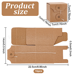 Square Kraft Paper Folding Boxes&nbsp;CON-WH0094-09
