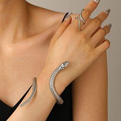 Snake Alloy Cuff Bangles & Cuff Rings Sets&nbsp;FS-WG6CA5E-02