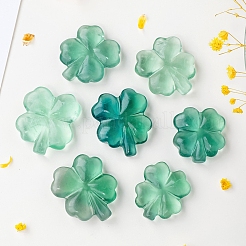 Natural Green Fluorite Clover Display Decorations&nbsp;PW-WG7323C-01