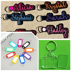 60Pcs Iron Plated Nickle Keychain Rings&nbsp;FIND-SP0003-35G