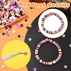 1880Pcs 4 Colors Handmade Polymer Clay Beads&nbsp;CLAY-YW0002-01B