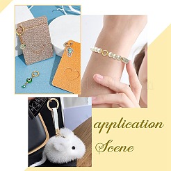 8Pcs 2 Styles Brass Twister Clasps&nbsp;KK-SC0003-44