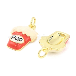 Brass Enamel Pendants&nbsp;KK-H527-33G