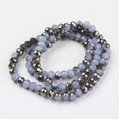 Electroplate Glass Beads Strands&nbsp;EGLA-A034-J4mm-P06
