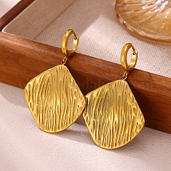 304 Stainless Steel Dangle Earrings&nbsp;WG7E31D-01