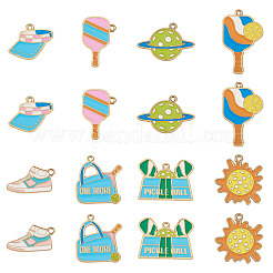 40Pcs 8 Styles Alloy Enamel Pendants&nbsp;PALLOY-TA0003-55