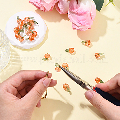 20Pcs Transparent Glass Charms&nbsp;PALLOY-YW00094