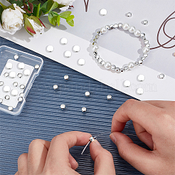50Pcs 2 Styles Rack Plating Brass Beads&nbsp;KK-BBC0027-39