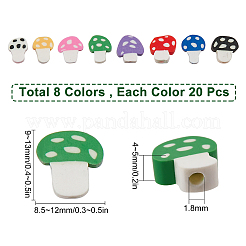 160Pcs 8 Color Handmade Polymer Clay Beads&nbsp;CLAY-SC0001-41