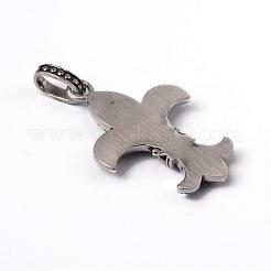 316 Surgical Stainless Steel Rhinestone Pendants&nbsp;STAS-L184-123