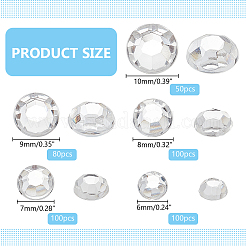 430pcs 5 Styles Plastic Cabochons&nbsp;FIND-PH0021-48A